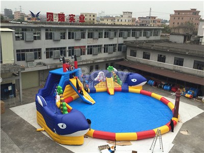 Giant Whale Commercial Water Park Slides For Sale BY-AWP-113